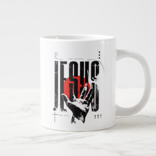 Filippenzen 2:9 Naam Boven Alle Namen Retro Grunge Extra Grote Beker