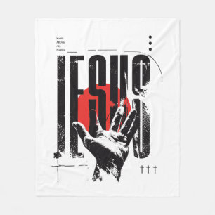 Filippenzen 2:9 Naam Boven Alle Namen Retro Grunge Fleece Deken