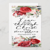 Filippenzen 4:13 Aanmoediging Kaart (Voorkant / Achterkant)