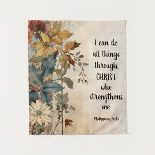 Filippenzen 4:13 Alle dingen door Christus Bijbel Wandkleed