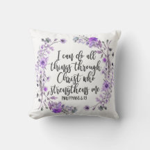 Filippenzen 4:13 Bijbelgeschrift Paarse lavendel