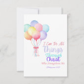 Filippenzen 4:13 Bijbelvers Dank u wel kaart (Voorkant)