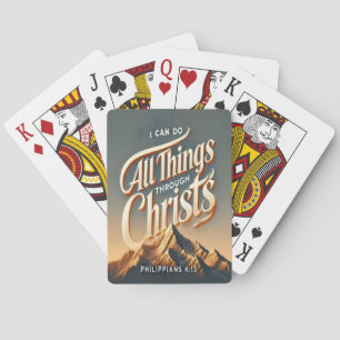 Filippenzen 4:13 De kracht in Christus Pokerkaarten