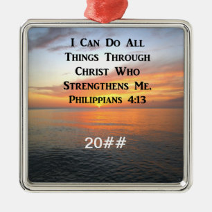 FILIPPENZEN 4:13 FOTOSCHRIFT METALEN ORNAMENT