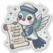 Filippenzen 4:13 Zeeman Hummingbird Sticker (Voorkant)