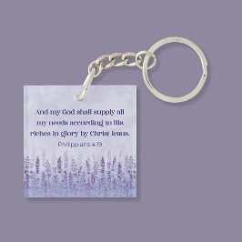 Filippenzen 4:19 Bijbelvers Mijn God zal voorzien Sleutelhanger