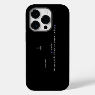 Filippenzen 4:4 Bijbelvers iPhone / iPad hoes 14 Plus Hoesje