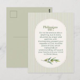 Filippenzen 4:6–7 Christelijke Aanmoedigingsgesche Briefkaart