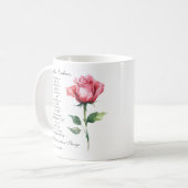 Filippenzen 4:8 Alles wat edele bloem is Koffiemok (Voorkant links)
