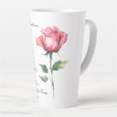 Filippenzen 4:8 Alles wat edele bloem is Latte Mok (Rechterhoek)