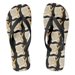 Filippenzen 4:8 Bijbel citaat scroll all-over unis Teenslippers