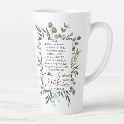 Filippenzen 4:8 Wat edele eucalyptus is Latte Mok (Rechts)