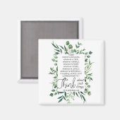 Filippenzen 4:8 Wat edele eucalyptus is Magneet (Voorkant / Achterkant)