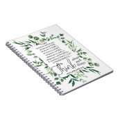 Filippenzen 4:8 Wat edele eucalyptus is Notitieboek (Rechterzijde)