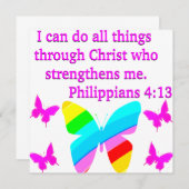  FILIPPIËN 4:13 BUTTERFLY-ONTWERP (Voorkant / Achterkant)