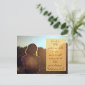 Filippijnen 2:13 - Bijbelverse Briefkaart (Staand voorkant)