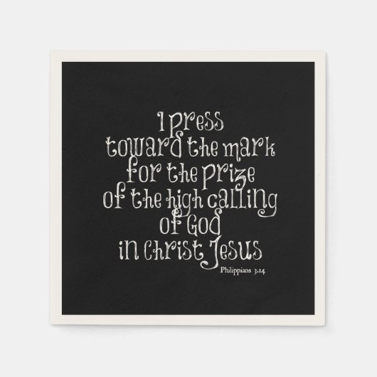 Filippijnen 3.14 Bijbelse versie Servetten (Voorkant)