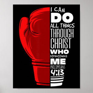 Filippijnen 413 Religieuze boxing Funny Christelij Poster