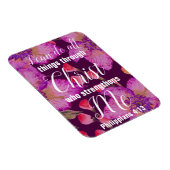 Filippijnen 4:13 Bijbelse Floral Magneet (Rechterzijde)