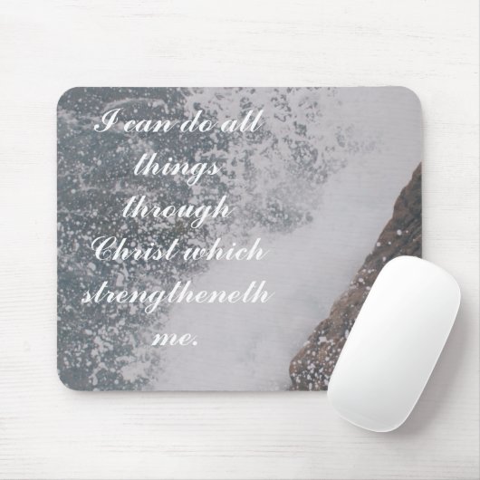 Filippijnen - 4:13 Bijbelverse Majestic Ocean Muismat (Met muis)