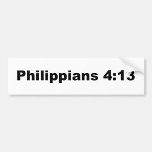 Filippijnen 4:13 bumpersticker