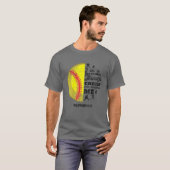 Filippijnen 4:13 Christelijke Softball Funny Bible T-shirt (Voorkant volledig)