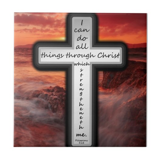 Filippijnen 4:13 tegeltje (Voorkant)