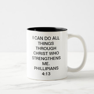 Filippijnen 4:13 tweekleurige koffiemok