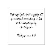 Filippijnen 4:19 	rubberstempel (Afrduk)