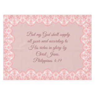 Filippijnen 4:19 tafelkleed