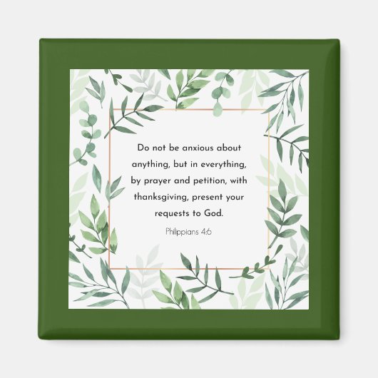 Filippijnen, 4:6, Bijbelverse, Magneet (Voorkant)