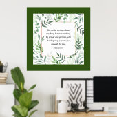 Filippijnen, 4:6, Bijbelverse, Poster (Thuiskantoor)