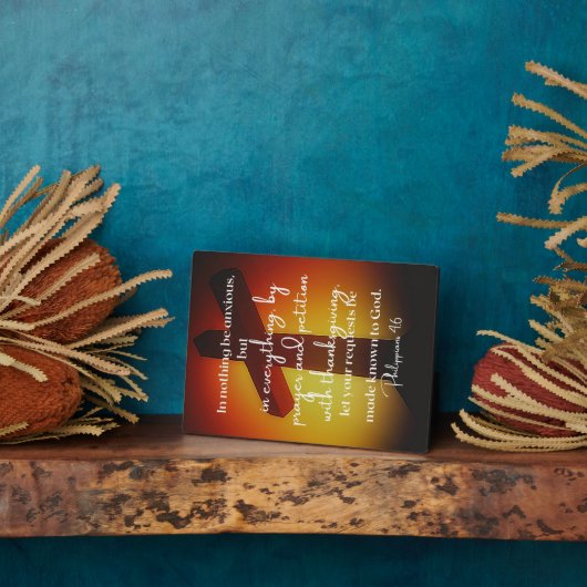 Filippijnen 4:6 fotoplaat (Zijkant)