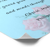 Filippijnen, 4:7, Bijbelse versie Poster (Hoek)