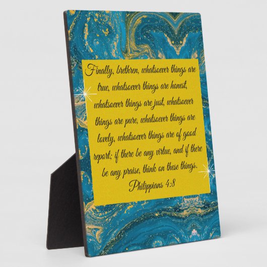 Filippijnen 4:8 fotoplaat (Zijkant)