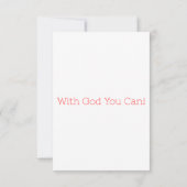 Filippijnen Bijbelscriptgroet van 2:8 KJV Kaart (Achterkant)