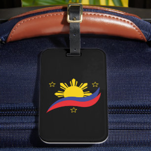 Filippijnen Filipino Pinoy Flag Bagagelabel
