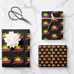 Filippijnen Filipino Pinoy Flag Inpakpapier Vel