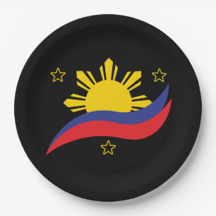 Filippijnen Filipino Pinoy Flag Papieren Bordje