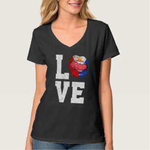Filippijnen Filippijnse vlag Soccer Fan Love Filip T-shirt