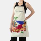 Filippijnen Tarsier vlag Palm Souvenir Schort (Insitu)