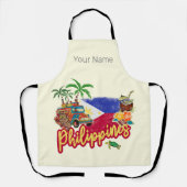 Filippijnen Tarsier vlag Palm Souvenir Schort (Voorkant)