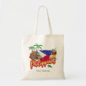 Filippijnen Tarsier vlag Palm Souvenir Tote Bag (Voorkant)
