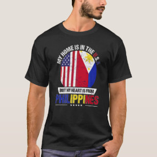 Filippijns-Amerikaans patriothart is afkomstig uit T-shirt