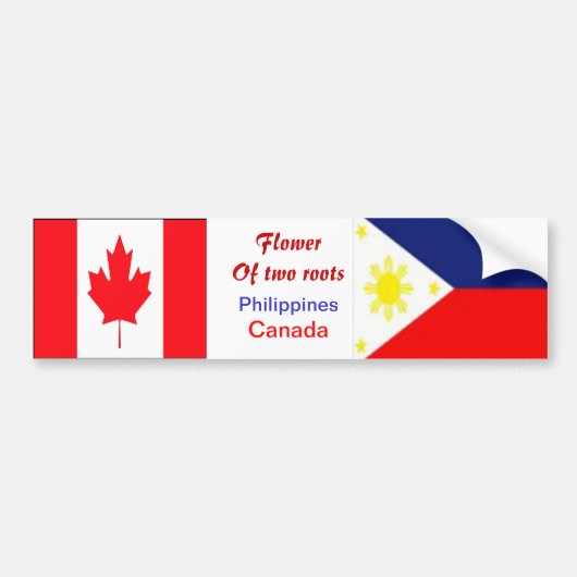 Filippijnse canadese bumperstickers (Voorkant)