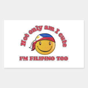 Filippijnse design rechthoekige sticker