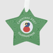 Filippijnse engel kerstvlag gepersonaliseerd ornament (achterkant)