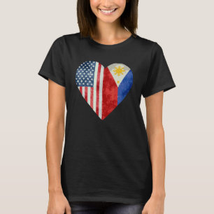 Filippijnse Filippijnse Filippijnse vlag Amerikaan T-shirt