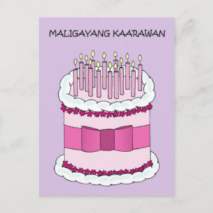Filippijnse gelukkige verjaardag Maligayang Kaaraw Briefkaart