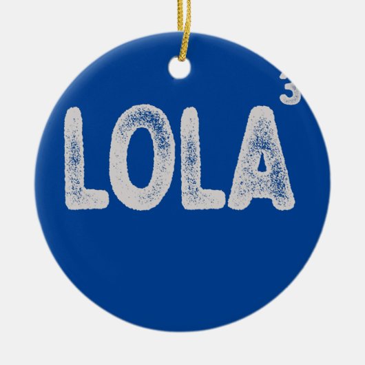 Filippijnse grootmoeder van drie Funny Lola Womens Keramisch Ornament (Voorkant)